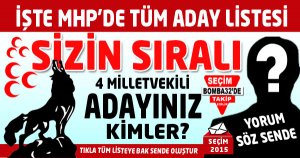 MHP Isparta Milletvekili Adayları Sizce Kim Olmalı?