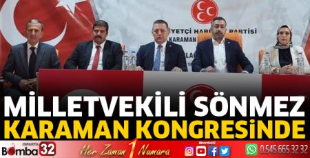 MHP Isparta Milletvekili Sönmez, kongreye katıldı
