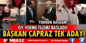 MHP MERKEZ İLÇE BAŞKANI AKİF ÇAPRAZ GÜVEN TAZELEDİ
