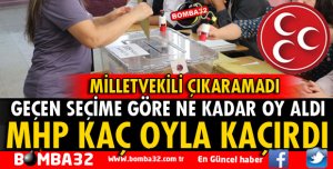 MHP MİLLETVEKİLLİĞİNİ KAÇ OY İLE KAYBETTİ