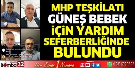 MHP teşkilatı Güneş bebek için bir araya geldi