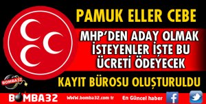 MHP’DE ADAY ADAYLIĞI BAŞVURU ÜCRETİ BELLİ OLDU