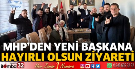 MHP’den yeni başkana hayırlı olsun ziyareti
