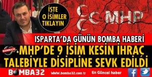 MHP'DE 9 İSİM KESİN İHRAÇ TALEBİYLE DİSİPLİNE SEVK EDİLDİ
