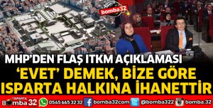 MHP'DEN ITKM AÇIKLAMASI