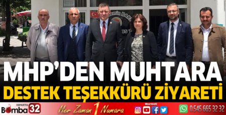 MHP'den Muhtar Bardak'a teşekkür ziyareti