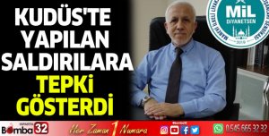 Mil-Diyanet Sen Isparta İl Başkanı Mustafa Güner, Kudüs'te yapılan saldırılara tepki gösterdi