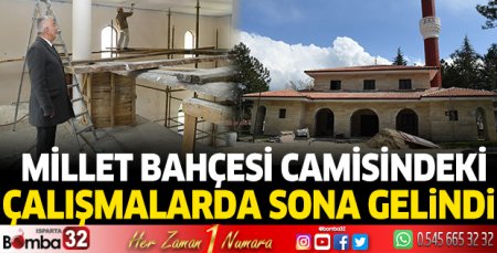 Millet Bahçesi camisindeki çalışmalarda sona gelindi