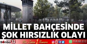Millet bahçesinde hırsızlık yaşandı