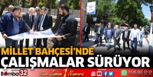 Millet Bahçesinin yapımı devam ediyor