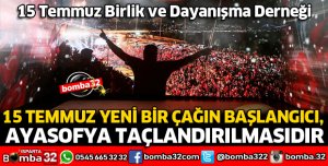 MİLLETİMİZ 15 TEMMUZLA ŞAHLANMIŞTIR
