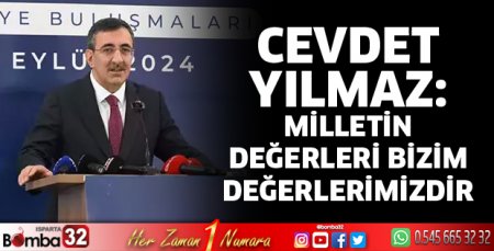 Milletin değerleri bizim değerlerimizdir