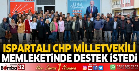 Milletvekili Aliye Coşar memleketinde destek istedi