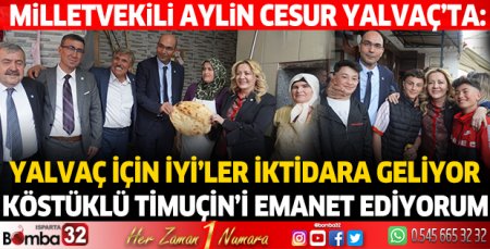 Milletvekili Aylin Cesur Yalvaç'ta