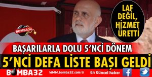MİLLETVEKİLİ BİLGİÇ 5'NCİ KEZ LİSTE BAŞI