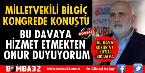 MİLLETVEKİLİ BİLGİÇ KADIN KOLLARI KONGRESİNDE KONUŞTU