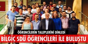 MİLLETVEKİLİ BİLGİÇ ÖĞRENCİLERLE BULUŞTU