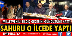 MİLLETVEKİLİ BİLGİÇ SAHURU KEÇİBORLU'DA YAPTI
