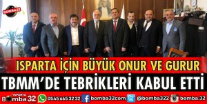 MİLLETVEKİLİ BİLGİÇ TEBRİKLERİ KABUL EDİYOR