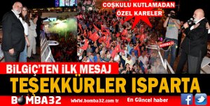 MİLLETVEKİLİ BİLGİÇ'TEN İLK MESAJ 