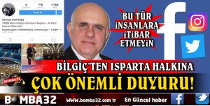 MİLLETVEKİLİ BİLGİÇ'TEN SOSYAL PAYLAŞIM SİTESİ İSYANI!
