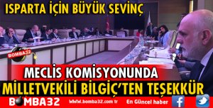 MİLLETVEKİLİ BİLGİÇ'TEN TEŞEKKÜR
