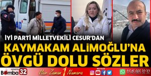 Milletvekili Cesur'dan, Kaymakam Alimoğlu'na övgü dolu sözler