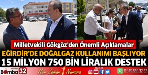 Milletvekili Gökgöz'den Eğirdir için önemli açıklamalar