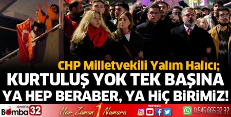 Milletvekili Halıcı Demokrasi Nöbeti Yürüyüşünde konuştu 
