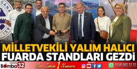 Milletvekili Halıcı fuarı gezdi