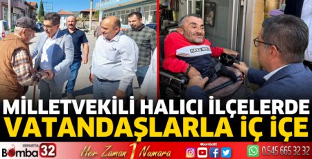 Milletvekili Halıcı ilçe ziyaretlerinde