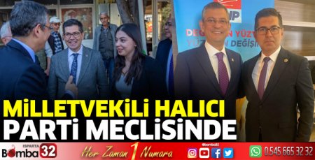 Milletvekili Halıcı Parti Meclisinde