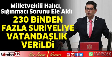 Milletvekili Halıcı, sığınmacı sorununu ele aldı