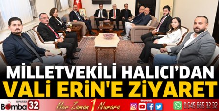 Milletvekili Halıcı’dan Vali Erin'e ziyaret