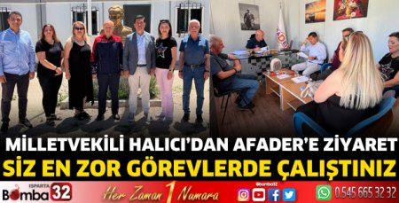 Milletvekili Halıcı'dan AFADER'e ziyaret