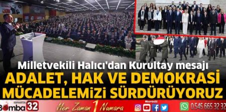 Milletvekili Halıcı'dan Kurultay mesajı