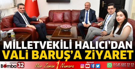 Milletvekili Halıcı'dan Vali Baruş'a ziyaret