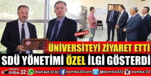 MİLLETVEKİLİ RECEP ÖZEL SDÜ’YÜ ZİYARET ETTİ