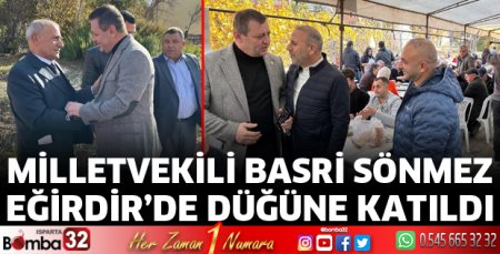 Milletvekili Sönmez Eğirdir'de