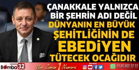 Milletvekili Sönmez'in 18 Mart mesajı