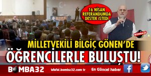 MİLLETVEKİLİ SÜREYYA SADİ BİLGİÇ GÖNEN'DE ÖĞRENCİLERLE BULUŞTU