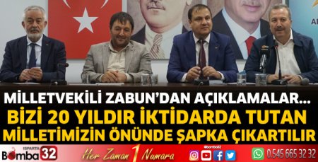 Milletvekili Zabun, basın açıklamasında konuştu