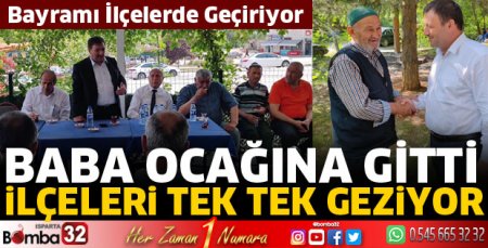 Milletvekili Zabun bayramda ilçe ilçe geziyor