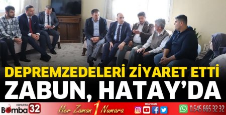 Milletvekili Zabun Hatay'da
