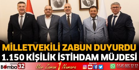 Milletvekili Zabun’dan istihdam müjdesi