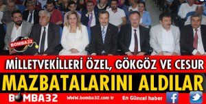 MİLLETVEKİLLERİ MAZBATALARINI ALDI