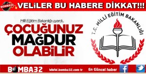 MİLLİ EĞİTİMDEN VELİLERE ÖNEMLİ DUYURU