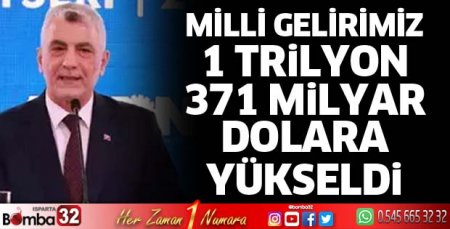 Milli gelirimiz 1 trilyon 371 milyar dolara yükseldi