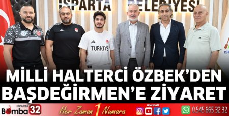 Milli Halterci Özbek’den Başdeğirmen’e ziyaret