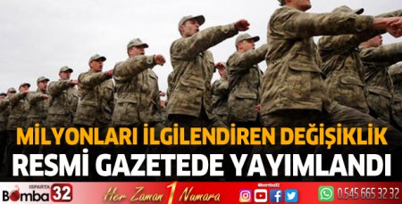 Milyonları ilgilendiren değişiklik Resmi Gazete'de yayımlandı